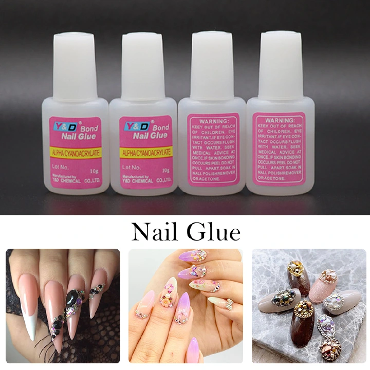 5/3/1PCS 10g Fast Drying Nail Glue for False Nails Glitter Acrylic Nail Rhinestone Decoration Extension Glue Adhensive Nail Care Tools Fast delivery