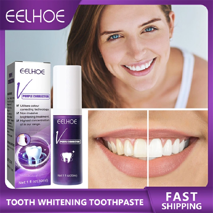 30ml Teeth Whitening Toothpaste Tooth Cleansing Color Corrector Enamel Care Remove Plaque Stains Dental Hygiene Care Freshener