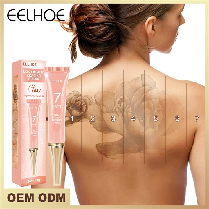 EELHOE 7 Days Permanent Tattoo Removal Cream Scarless Painless Eyebrows Eyeliner Lips Tattoo Remover Cream Strength Cleaning