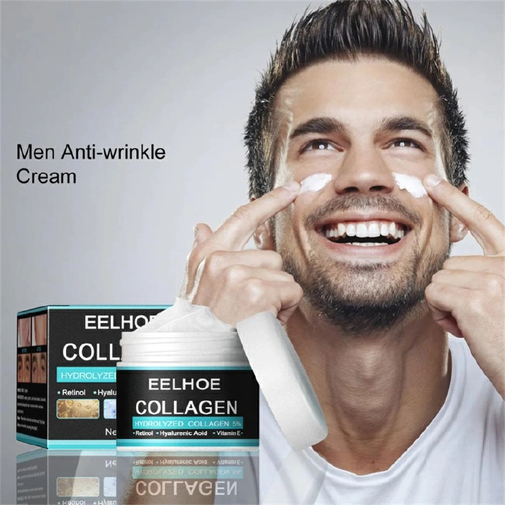 EELHOE Collagen Anti Wrinkle Men's Creams For Men Man10g/30g/50g Hyaluronic Acid Vitamin E Cream Beauty Moisturizing Facial Care