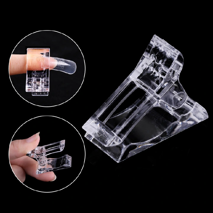 Acrylic Nail Clip Transparent Gel Quick Building Nail Tips Clips Fingernail Extension UV Clamps Manicure Nail Art Tools set