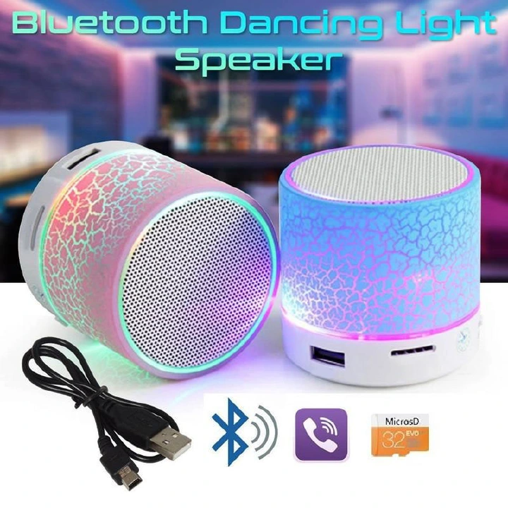 Bluetooth Mini Speaker Wireless Speaker Colorful LED TF Card USB Subwoofer Portable MP3 Music Sound Column For PC Phone Bluetooth Accessories Fast delivery