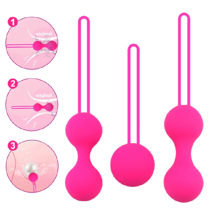 Safe Silicone Ball Kegel Exerciser Pelvic Floor Muscle Trainer Venus Ball Perinee Tighten Sex Toys for Women Vaginal Geisha  Health Care Fast delivery