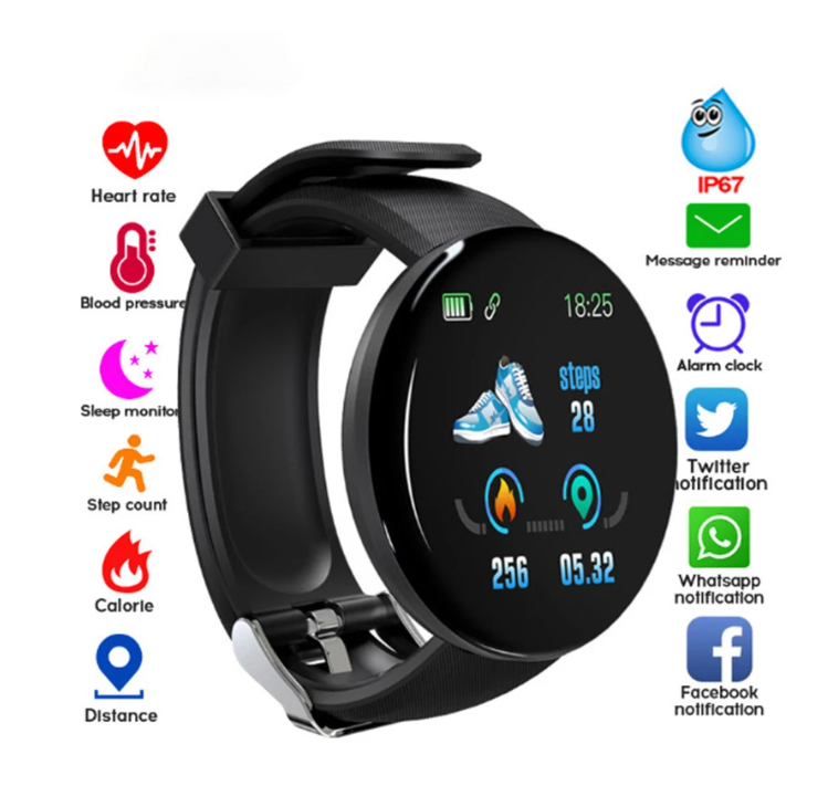 Best Price For D Smart Bracelet Color Round Screen Heart Rate Blood