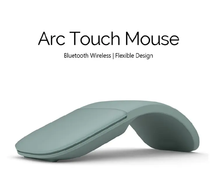 1600 DPI Bluetooth 4.0 Wireless Mouse Foldable Arc Touch Mause Folding Ultra-thin Mute Mice for Surfacebook Laptop Office Use