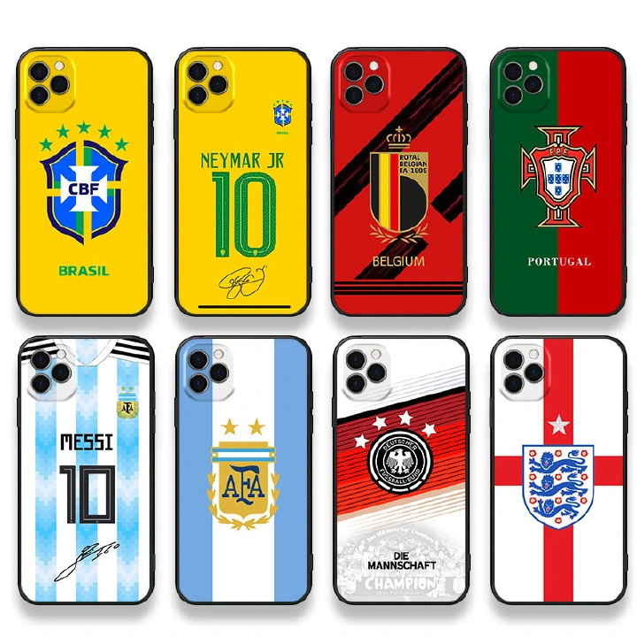 2022 Qatar World Cup mobile phone case Apple 14 football tpu soft shell iphone13proMax is applicable to many options