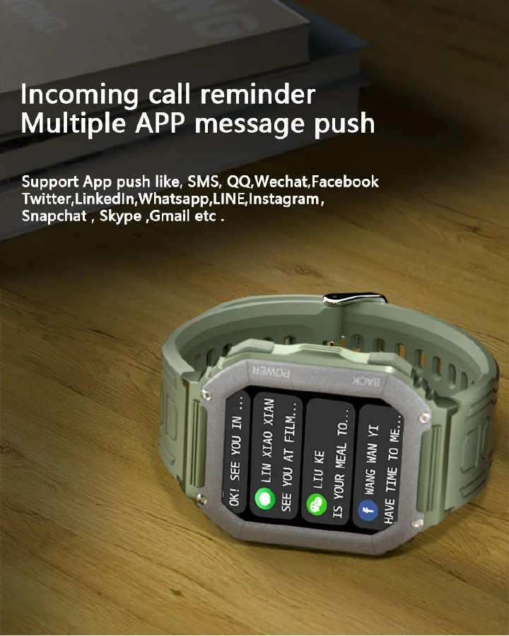New Smart Watch Men Big Battery Music Play Fitness Tracker Bluetooth Dial Call Sport Smartwatch Men for IOS Android