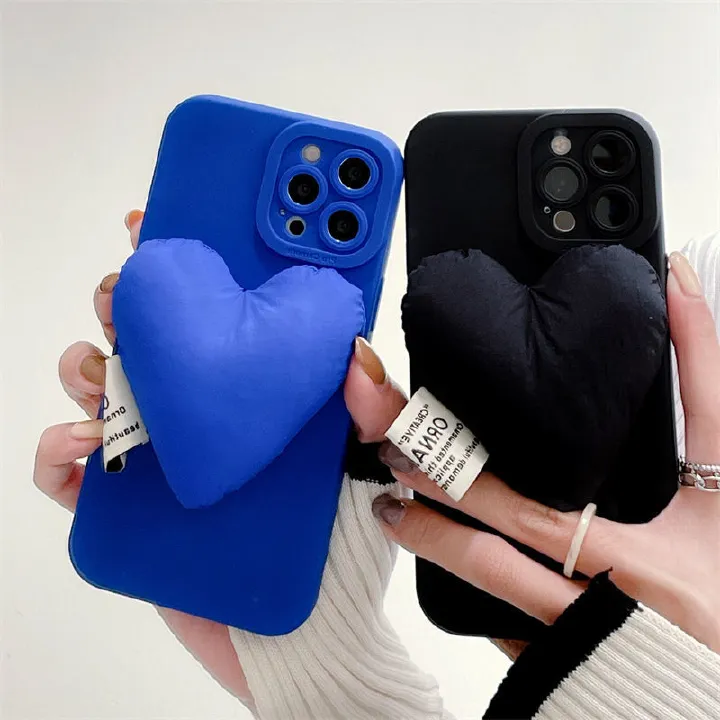 Luxury 3D Down Jacket Love Cute Soft Case for iphone 14 13 12 11 Pro Max MiNi X XR XS 7 8 plus SE 2 3 Shockproof Silicone Cover