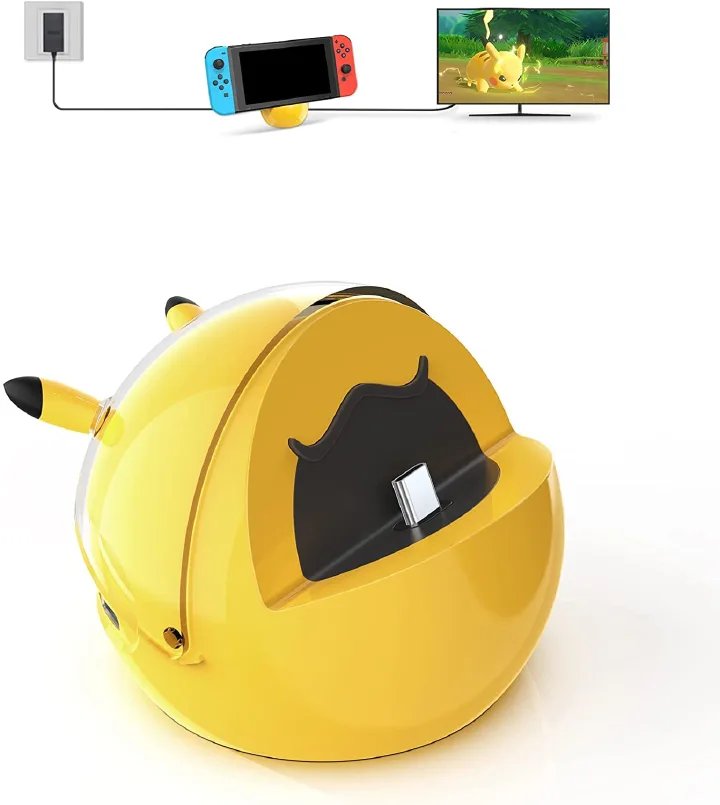 New Portable Switch Dock, Switch TV Dock Station for Nintendo Switch/Switch OLED, 4K HDMI TV Adapter,with 2 USB 3.0 Port