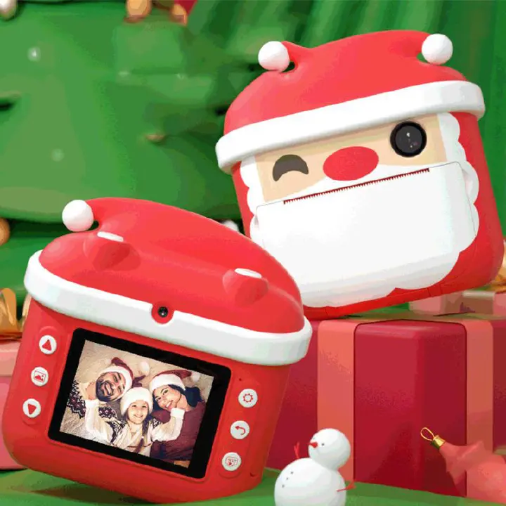 2.4 Inches Polaroid Kids Christmas Camera 1200W Pixels 1080P Recording Printable Mini Camera Support Tf Card with Printer Paper