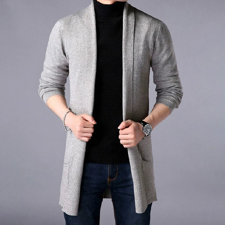 FAVOCENT Men's Sweaters New Autumn Casual Solid Knitted Male Cardigan Designer Homme Sweater Slim Fitted Warm Clothing