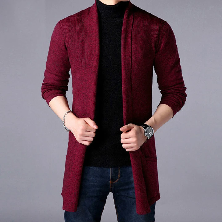 FAVOCENT Men's Sweaters New Autumn Casual Solid Knitted Male Cardigan Designer Homme Sweater Slim Fitted Warm Clothing