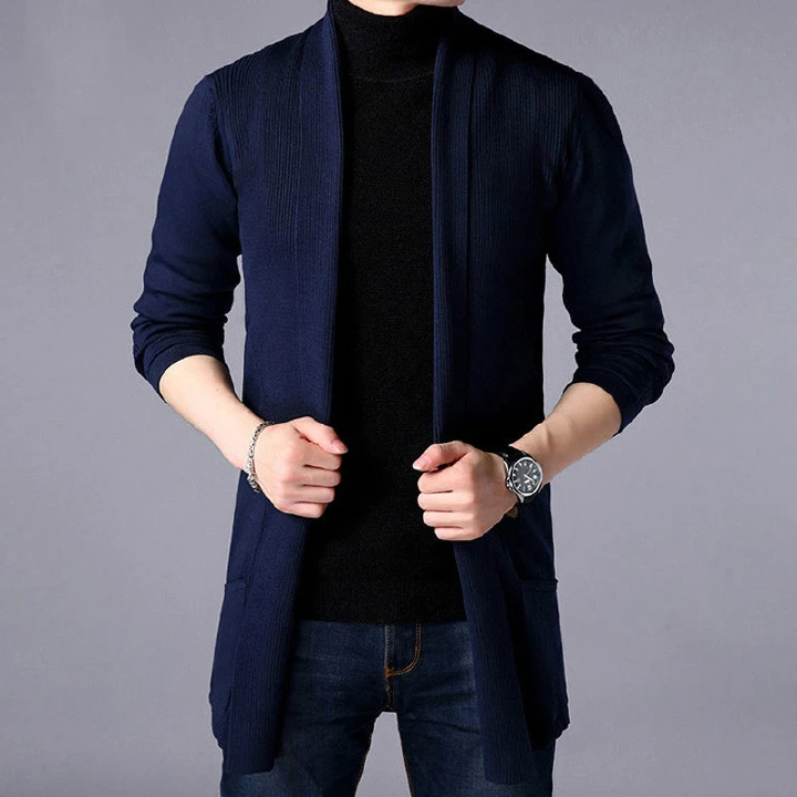 FAVOCENT Men's Sweaters New Autumn Casual Solid Knitted Male Cardigan Designer Homme Sweater Slim Fitted Warm Clothing