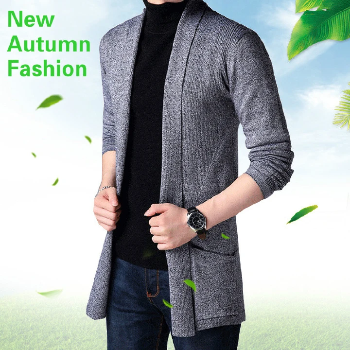 FAVOCENT Men's Sweaters New Autumn Casual Solid Knitted Male Cardigan Designer Homme Sweater Slim Fitted Warm Clothing