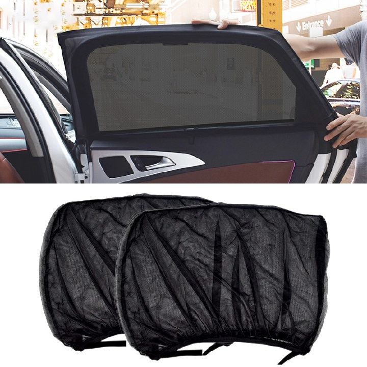 4pcs Car Styling Accessories Sun Shade Auto UV Protect Curtain Side Window Sunshade Mesh Sun Visor Protection Window Films