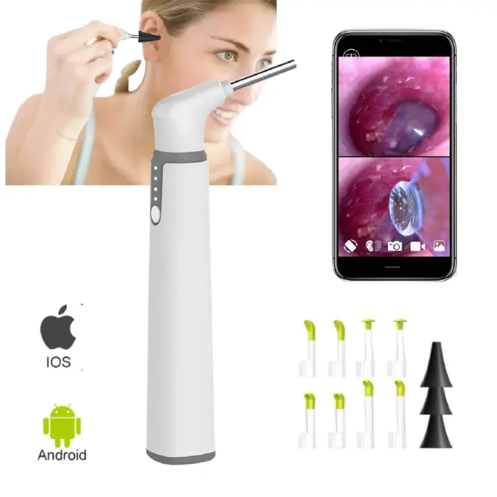 3.9mm WIFI Visual Digital Otoscope Ear Endoscope Camera Medical Ear Wax Cleaner Camera for Ears Nose Dental Support IOS Android
