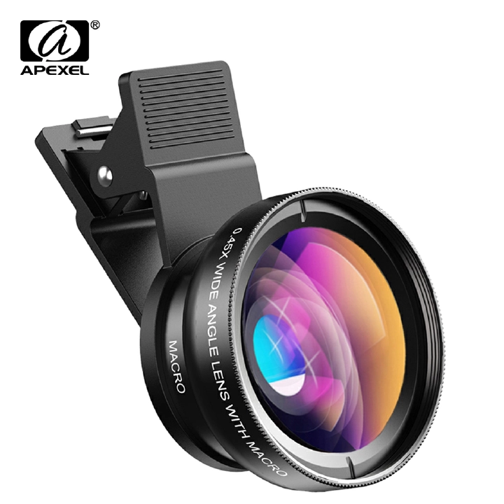 Professional Phone camera lens 12.5x Macro Camera Photo HD 0.45x Super Wide Angle Lens For Samsung iPhone all smartphones