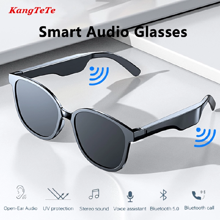 Smart Audio Glasses Wireless Bluetooth Calling with Microphone Music Noise Cancelling Headphones UV Protection Sunglasses