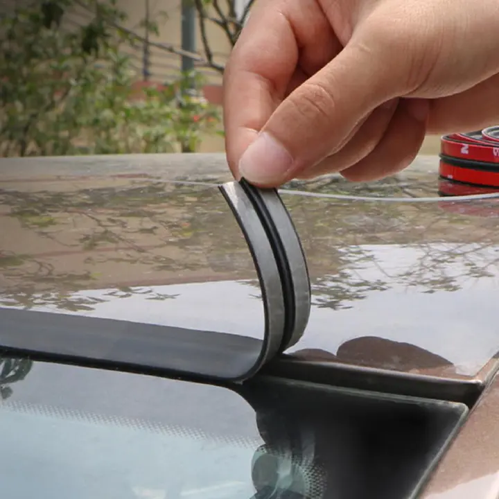 5M Rubber Car Seals Edge Sealing Strips Auto Roof Windshield Car Sealant Protector Strip Window Seals Noise Insulation Soundproof