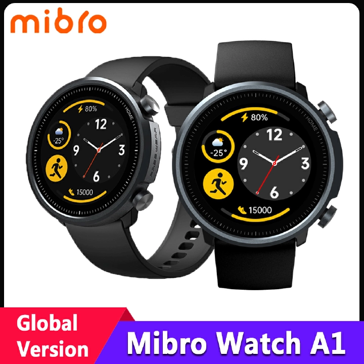 Mibro A1 Global Version Smart Watch 5ATM Waterproof Heart Rate SpO2 Monitor Fitness Tracker 20 Sports Modes Bluetooth Smartwatch
