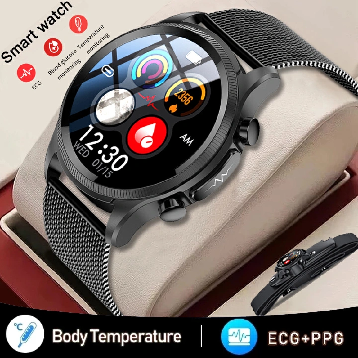 New ECG+PPG Smart Watch Men Laser Treatment Of Hypertension Hyperglycemia Hyperlipidemia Heart Rate Healthy Sport Men Smartwatch