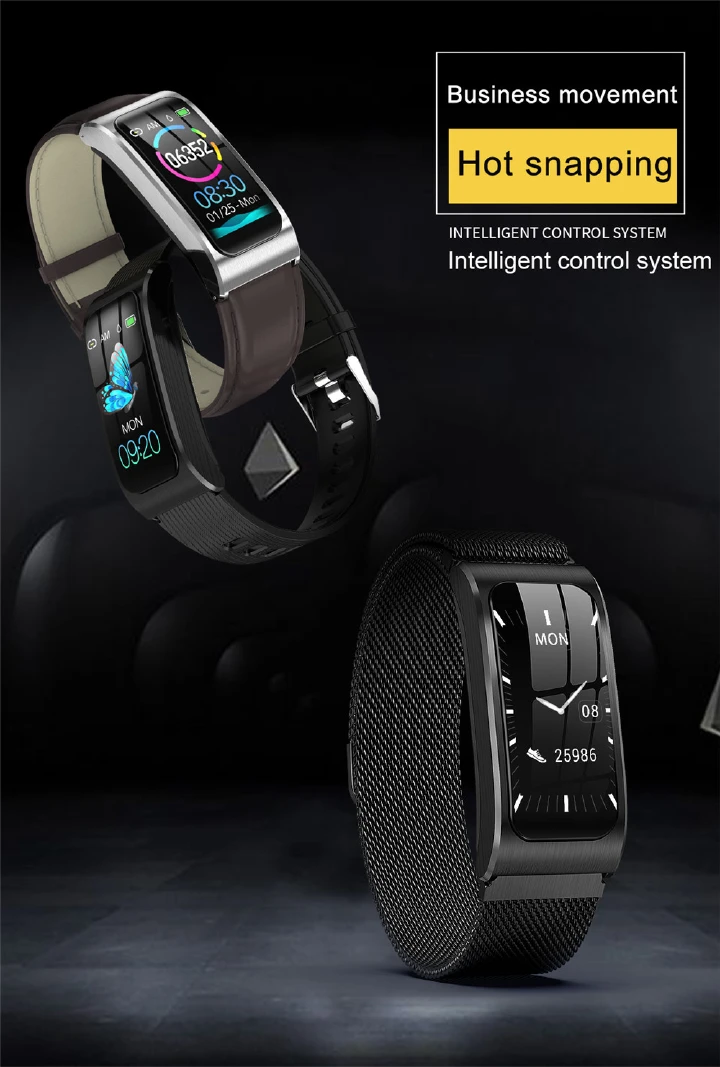 Smart bracelet AK12 Color Screen Ip68 Waterproof Women's Watch sphygmomanometer menstrual cycle activity monitor Sports Band