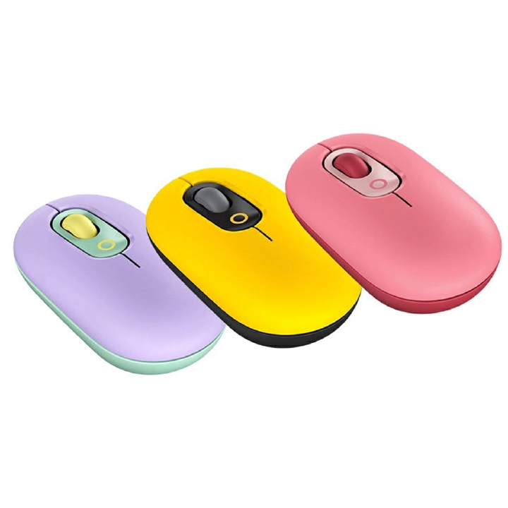 1Pc New Wireless Bluetooth-compatible Mouse Notebook Tablet Office Can Be Cross-screen Operation Three-mode Bubble Mouse 2022
