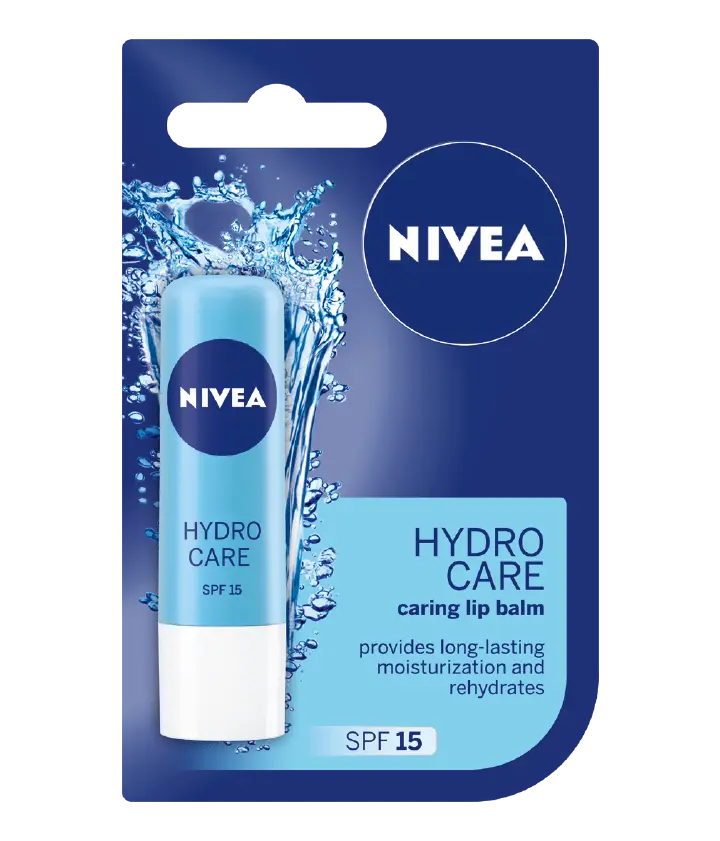 NIVEA Lipbalm Hydro Care 4.8g .Enriched with Aloe Vera & helps to keep your lips moisturised for 24hr. This balm is enriched with SPF 15 that helps to protect lips from the harmful effects of the sun.