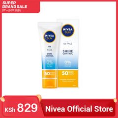 NIVEA SUN UV Sunscreen Face Shine Control Cream SPF 50-provides immediate & effective sun protection. It offers a long-lasting & instant mattifying effect. The cream absorbs excess As picture 50ml