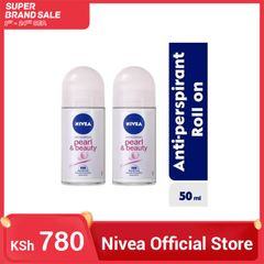 OFFER!!! (PACK OF 2)NIVEA Pearl & Beauty Anti-Perspirant Rollon, 48h - 50ml-The precious pearl extract formula leaves your underarms feeling soft & beautiful & provides a delicate  as picture 50ml