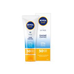 (OFFER!!) NIVEA UV Face Shine Control Cream SPF 50- 50 ml - provides immediate & effective sun protection. It offers a long-lasting & instant mattifying effect. The cream absorbs e As picture 50ml