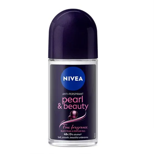 (PACK OF 2)NIVEA Pearl & Beauty Black Pearl Fine Fragrance Anti-Perspirant Roll-On 48h 50ml.Enriched with perfume oils for a long-lasting premium fragrance that will leave you feeling clean and fresh