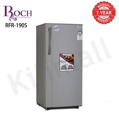 ROCH Big Single Door Refrigerator 150Net Litres Fridge With Warranty Good Freezer Big spaces Gray 150L