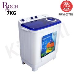 Roch Semi Auto Washing Machine Washer 7KGS RWM 07TTR -J (W) White 7 KGS