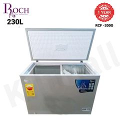 ROCH Chest Freezer Huge Capacity Deep Freezers Fridge RCF-300G 230Ltrs Gray 230L