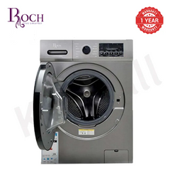 ROCH FULLY AUTOMATIC WASHING MACHINE 8KGS FRONT LOADING 10 OPTIONS 1200PRM Silver Standard