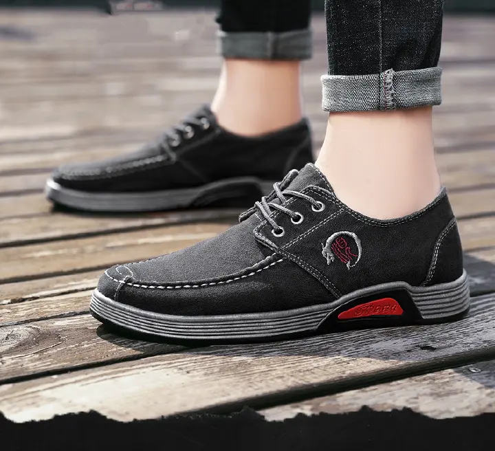 Cloth shoes men's new casual shoes lace-up men's shoes washed canvas shoes breathable light shoes men's running shoes hiking shoes student adult shoes