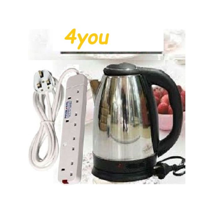 4you Cordless Electric Kettle - 2L + Way Extension Cable