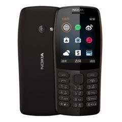 Refurbished Mobile Phone Nokia 210 Non-Smartphone  2.4 Inch Screen Dual SIM Phone  2G Network Call Rear Camera FM Radio Black