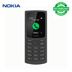 Refurbished Phone Nokia 105 (2021 Version)  Non-Smartphone 1.8 Inch Screen Dual SIM , Internet Browser FM Radio Black Black