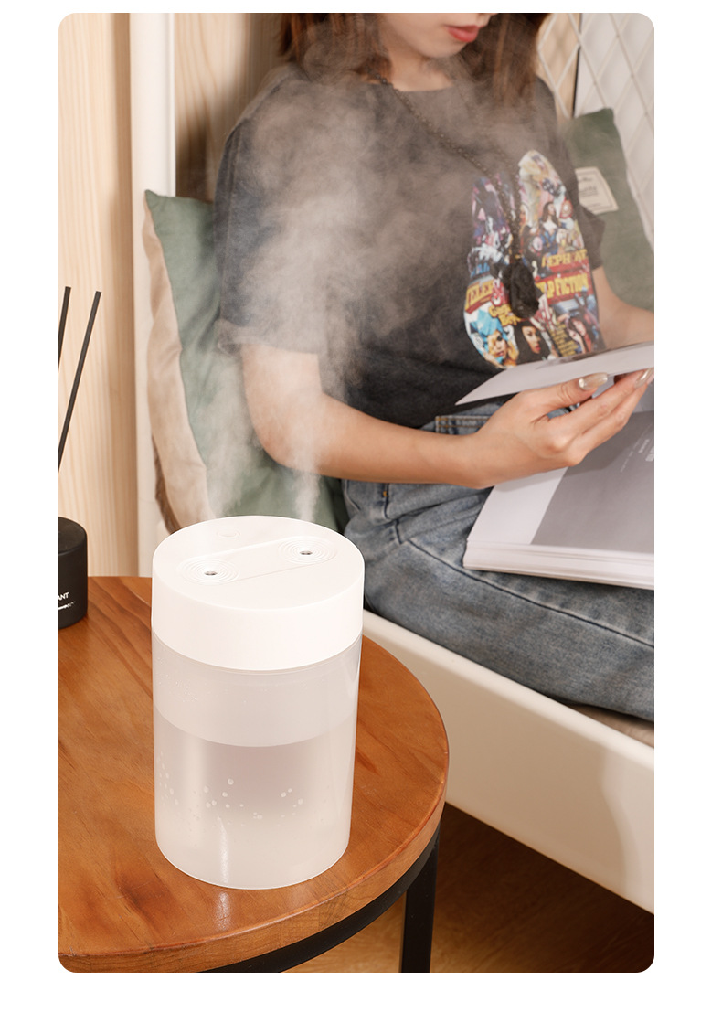 USB large capacity humidifier household fog humidifier office desktop car dual spray air atomizer