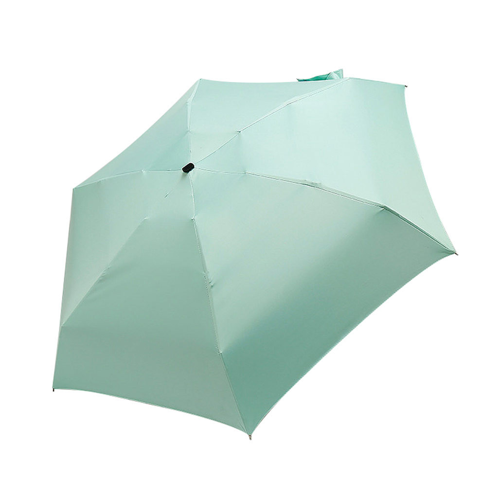 Umbrella Sun Rain Women Flat Lightweight Umbrella Parasol Folding Sun Umbrella Mini Umbrella Small Size Easily Store Parasol