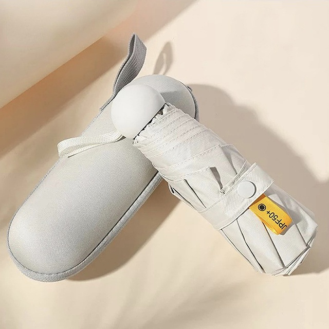 Sun Rain Umbrella Women With Box Mini Umbrella 5 Folding Umbrella Girls Pocket Portable UV Protection Parasol Travel