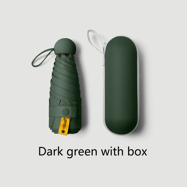 Anti-UV Sun Umbrella Mini Capsule Umbrella Small Umbrella Pocket Sun Protection and Ultraviolet Protection Parasol