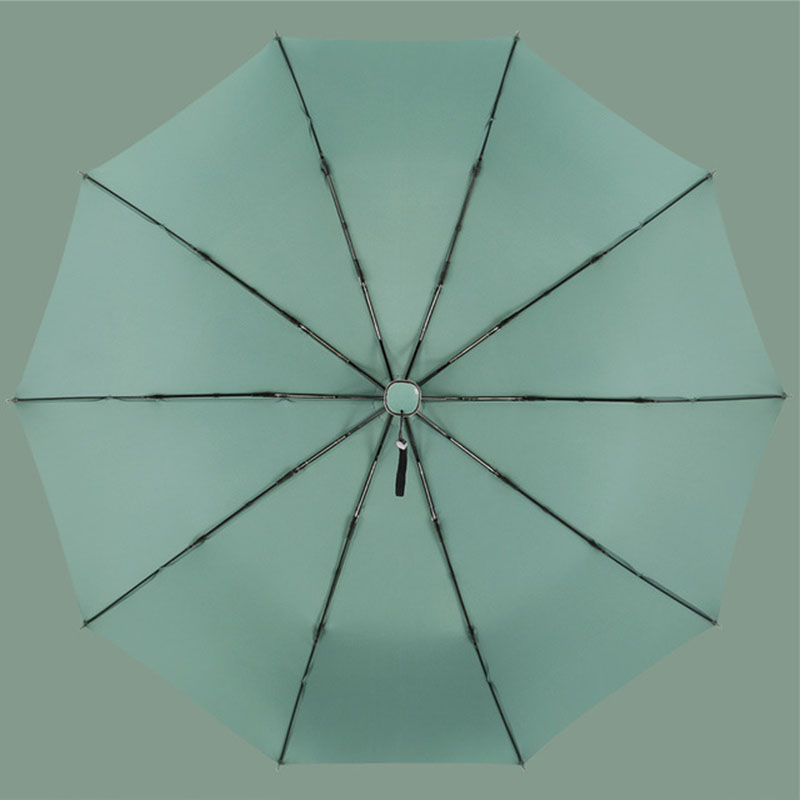 Luxury 10K Solid Color Business Automatic Umbrella Clear Folding Umbrellas For Man Women Rain Umbrella Female Male
