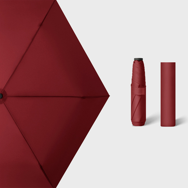 Small Umbrella Super Light Women Umbrellas Three-folding Mini Parasol Anti UV Sun Protection Portable for Travel 110g