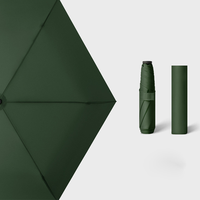 Small Umbrella Super Light Women Umbrellas Three-folding Mini Parasol Anti UV Sun Protection Portable for Travel 110g