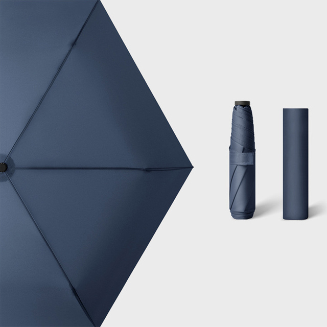 Small Umbrella Super Light Women Umbrellas Three-folding Mini Parasol Anti UV Sun Protection Portable for Travel 110g