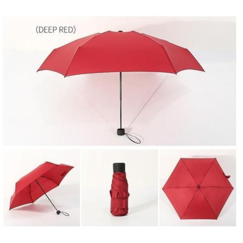 1pcs Mini Pocket Umbrella Women UV Small Umbrellas 180g Rain Women Waterproof Men Sun Parasol Convenient Girls Travel