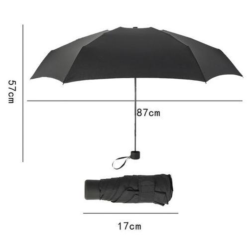 1pcs Mini Pocket Umbrella Women UV Small Umbrellas 180g Rain Women Waterproof Men Sun Parasol Convenient Girls Travel